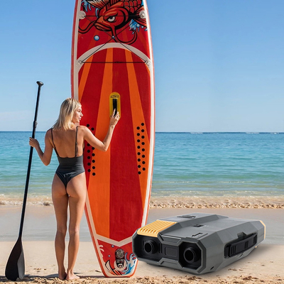 5000mAH Baterai Kapasitas SUP Pompa Listrik Untuk Dock Inflatable Kayak Paddle Board 20PSI 12V/110-240V