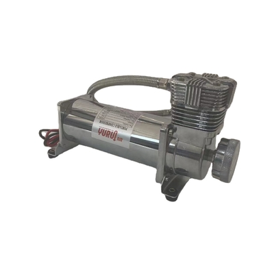 DC12V Chrome Car Air Suspension Compressor Dengan Kebisingan Rendah