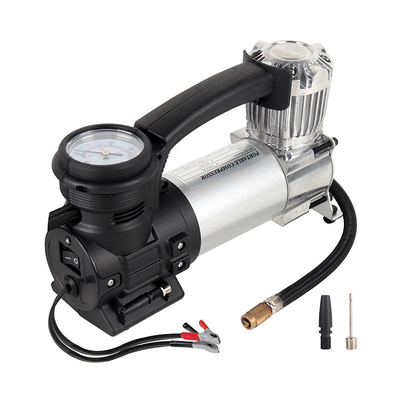 Metal Single Cylinder Untuk Off Road Truck 4x4 Tekanan Tinggi Perak Kompresor Udara Ban Mobil Inflators
