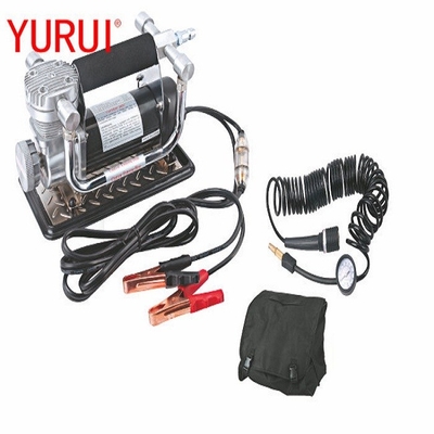 Portable Chrome DC12v Metal Ban Compressor Udara Dengan Crocodile Clip