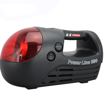 Harga yang bagus Kompresor Udara Portable Hitam Dan Merah Untuk Mobil Three In One Type 12v 280 Psi on line