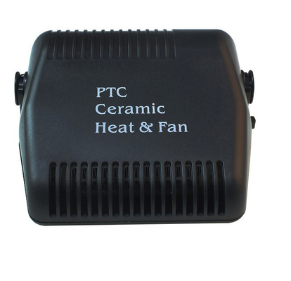 Harga yang bagus Black Fan Portable Car Heaters Bahan Plastik Dengan Saklar Dingin / Hangat on line