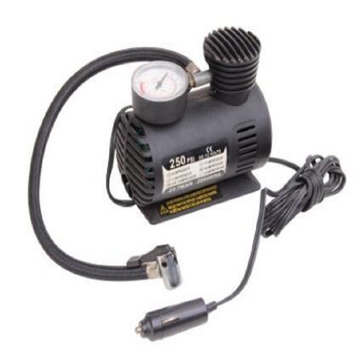 Harga yang bagus Kompresor Udara Kendaraan Kejut Dc 12v 250psi Dengan Steker Pemantik Rokok on line