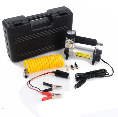 Harga yang bagus Kompresor Udara Logam Tekanan Tinggi Tangan Garansi 1 Tahun Dengan Jam Tangan 12v 140 Psi on line