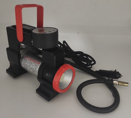 DC12V LED Light Portable Metal Car Air Compressor Dengan Pengukur Digital
